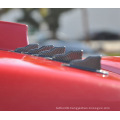 Carbon fiber roof shark fins rear spoiler wing